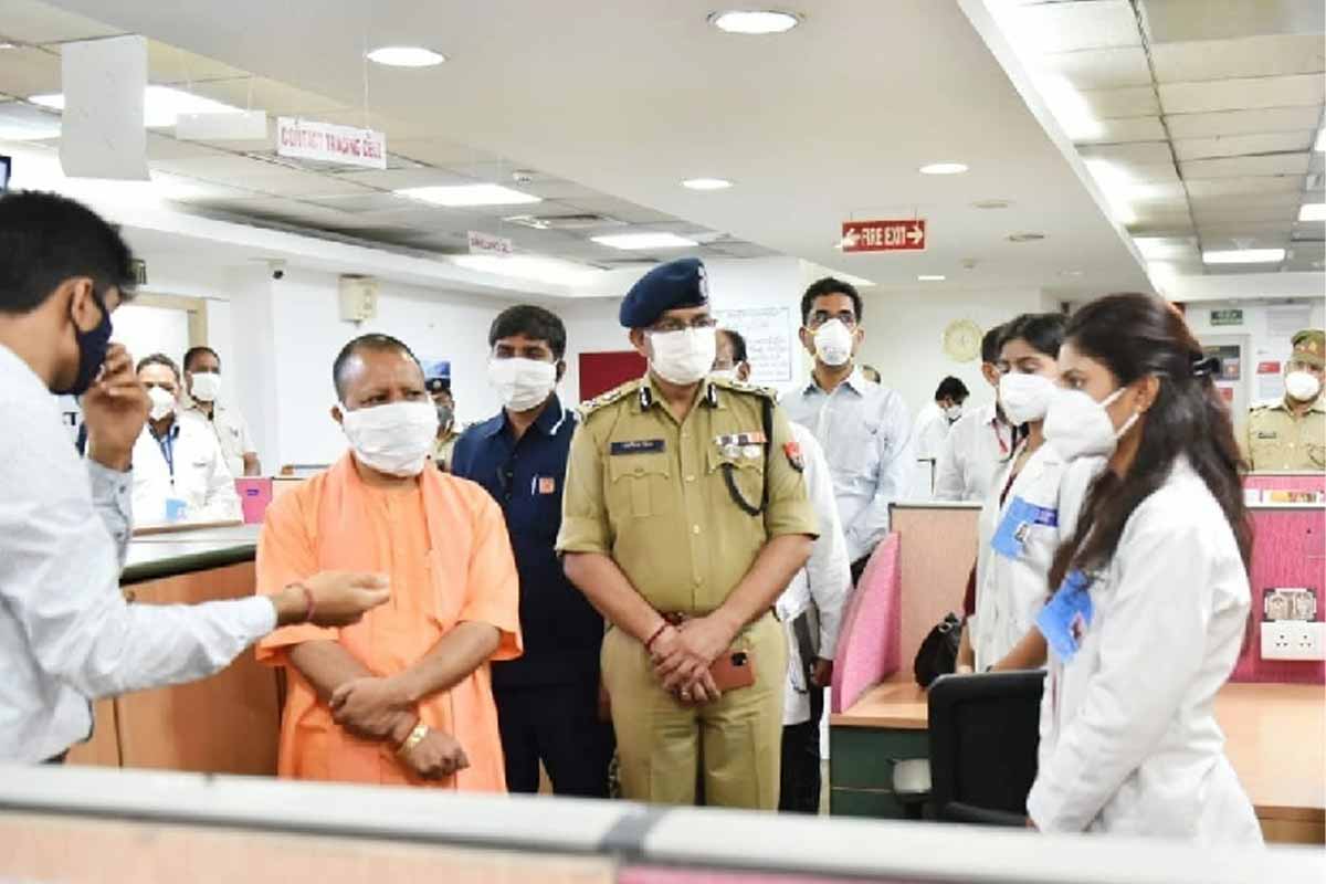 UP CM visits HCL’s COVID control centre in GB Nagar